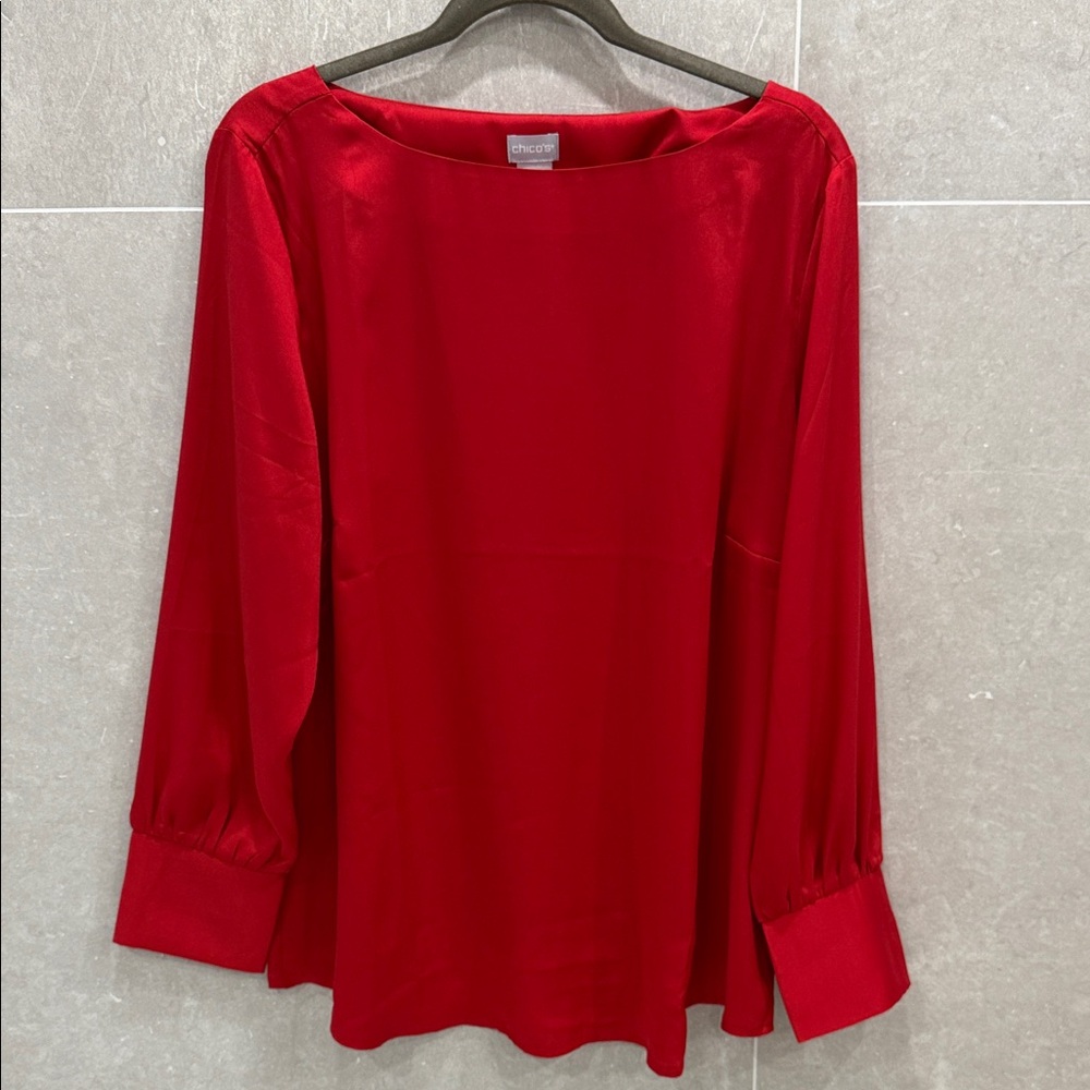 Chico's Vibrant Red Blouse